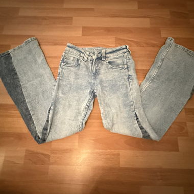 Jeans a zampa Lowa blu