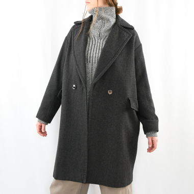 Oversized Midi Classic Wool Coat Winter Coat