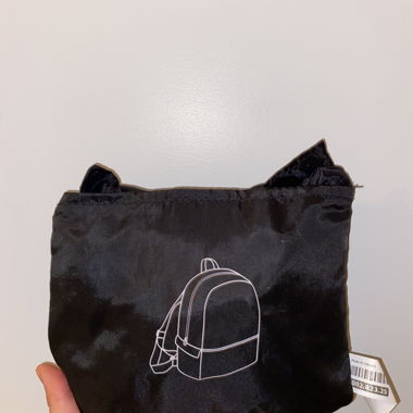 Schwarzer faltbarer Rucksack von ikea