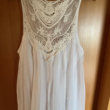 White Lace Top, Short Dress