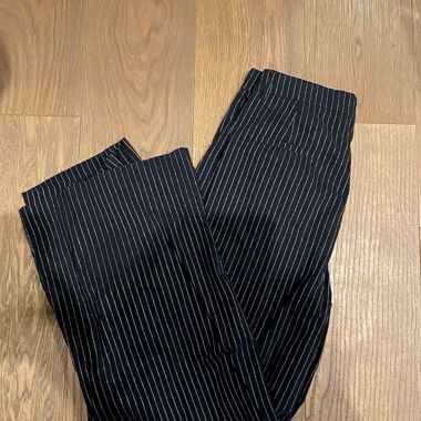 Striped Wide-Leg Trousers
