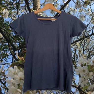 navy baby tee