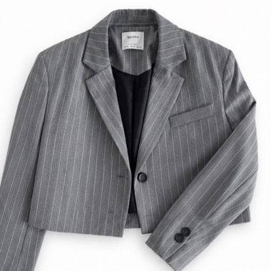 Blazer a righe Bershka