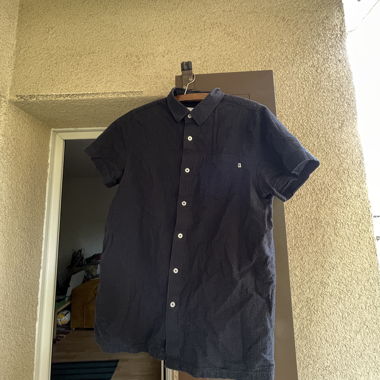 Wemoto Navy Short-Sleeve Shirt