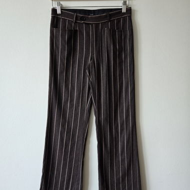 JOSEPH WOOL TROUSERS, STRIPED, 34, PERFECT COND