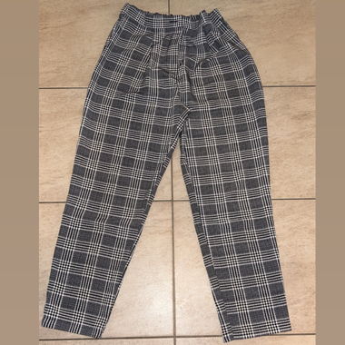 Checked trousers