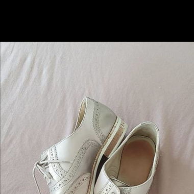 Elegante Schnürschuhe, beige