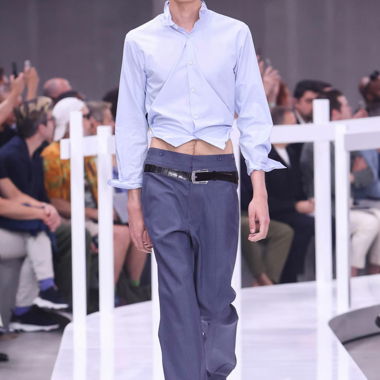 Camicia Prada « wire » azzurro chiaro