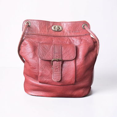 Rote Vintage-Ledertasche Paul Marius
