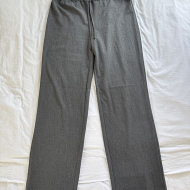 Pantalon en tissu gris Pull&Bear