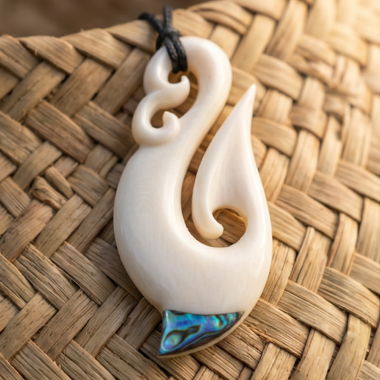 Māori Necklace Hei Matau – handmade 