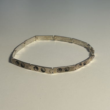 Silber Armband Ying Yang