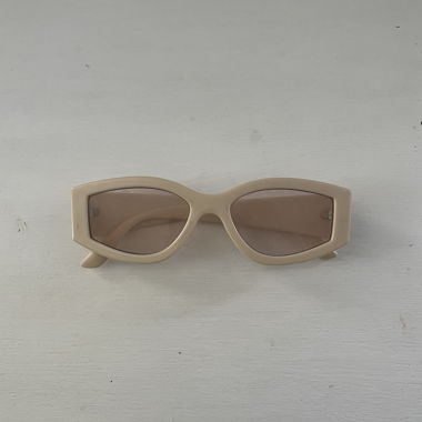 Cream Cat-Eye Sunglasses