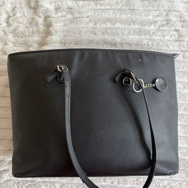 Schwarze Shopper Handtasche