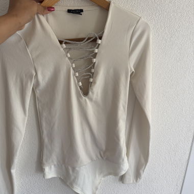 Ecru Lacework Top