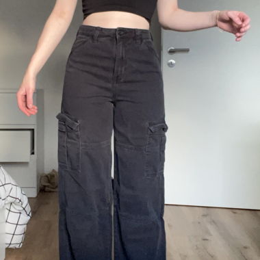 Black cargo pants