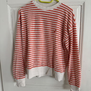 Pullover gestreift Frottee