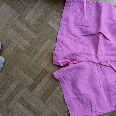 2 pantalons en lin courts
