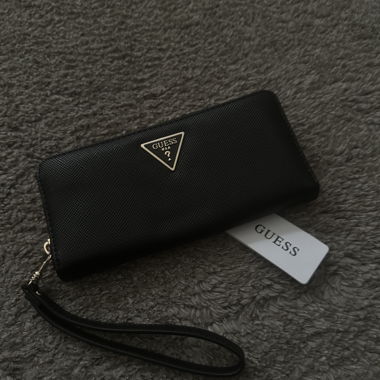 Guess Portemonnaie schwarz mit Handschlaufe
