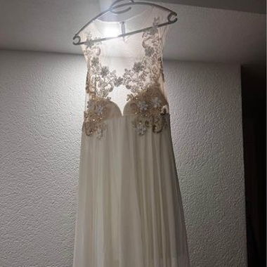 Weisses Abendkleid Grösse XL