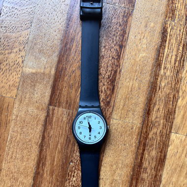 Swatch Uhr Black