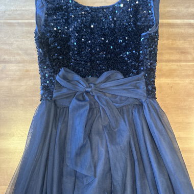 Sequin Dress with Bow