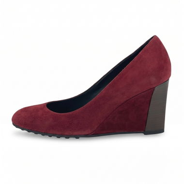 Tod's Gommini Wedge Pump EU 38 Rosso