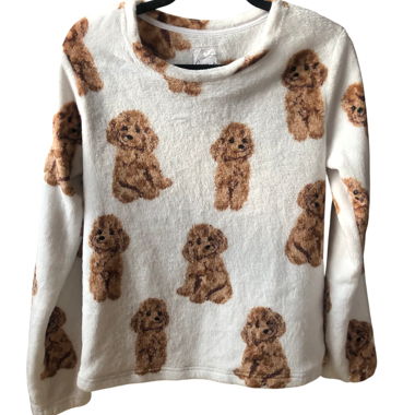 Maglione accogliente con barboncino