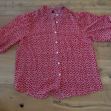 rot weisse bluse / grösse XXL 