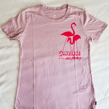 Converse Shirt mit Flamingos