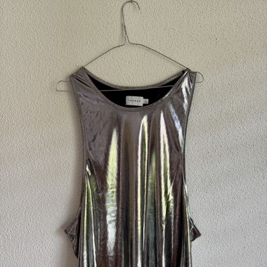 Topman Silber Tank Top Gr L