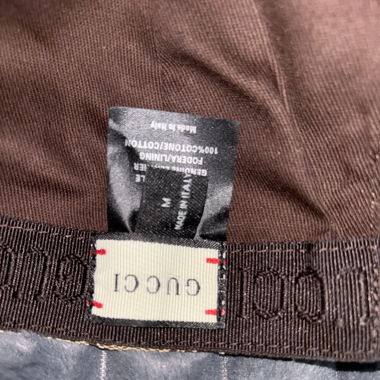 Gucci Cap blau schwarz gestreift