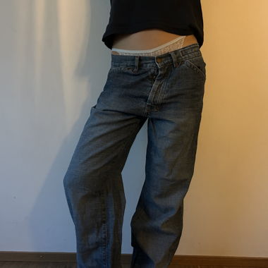 Jeans Picaldi larghi da donna in azzurro chiaro