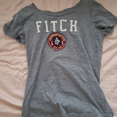 Vintage Abercrombie & Fitch graues T-Shirt S
