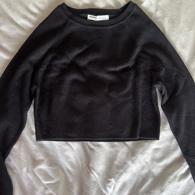 Maglione nero cropped Pull&Bear