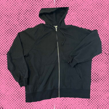 Schwarze Oversize-Jacke