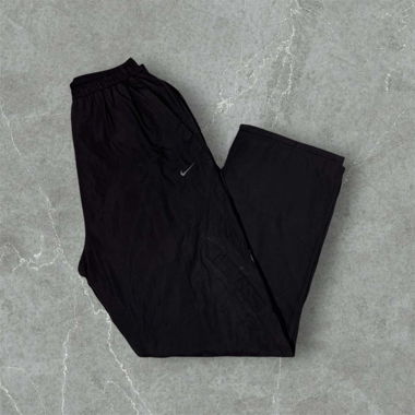 vintage nike trackpants in black/grey