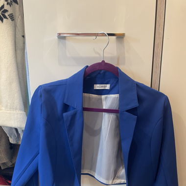 Blazer bleu court