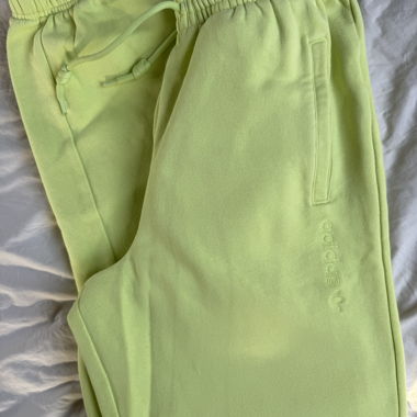 Pantaloni della tuta Adidas verde neon (pastel)