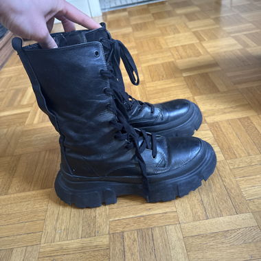 Black Leather Boots