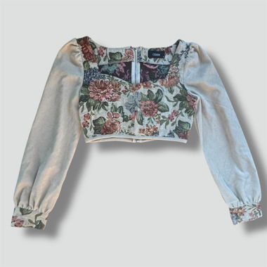 Cider vintage floral women’s summer top y2k