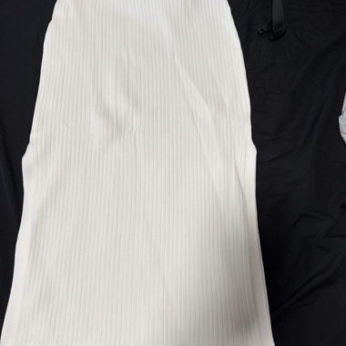 Jupe plissée blanche