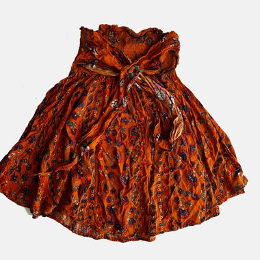 Orange Flower Dress