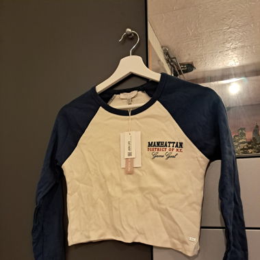 《PULL&BEAR》 Crop-Langarmshirt 