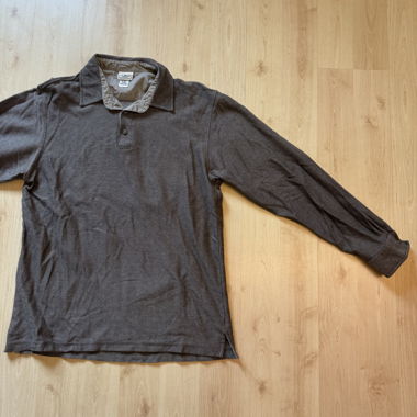 Maglia vintage a maniche lunghe con colletto