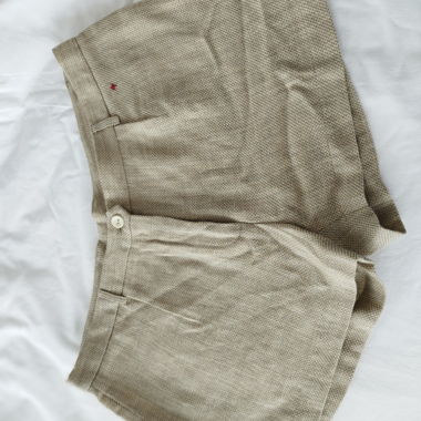 Short beige Lorenz Bach in lino taglia 46