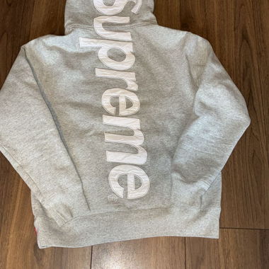 Supreme grey hoodie