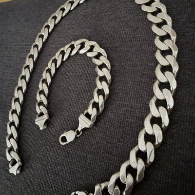 Catena Panzer color argento