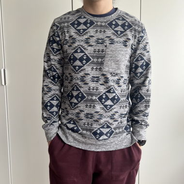 Men grey light sweatshirt