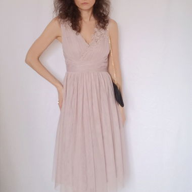 Tüllkleid Little Mistress, Gr. 38, Spitze, rosé